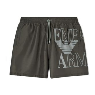 Emporio Armani Beachwear, male, Green, Size: 2XL Swim Shorts