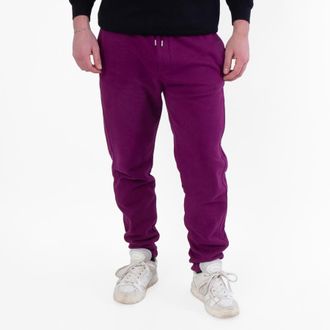 Saint Laurent Mens Fuchsia Embroidered-Logo Cotton Track Pants, Size Medium