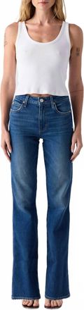 Amo Rose Mini Bootcut Jeans In Lush