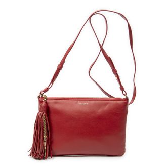 Saint Laurent Pre-owned Womens Teen Monogram Crossbody Shoulder Bag - Red - One Size