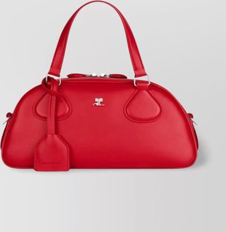 Courr&egrave;ges tr&egrave;s courr&egrave;ges leather shoulder bag