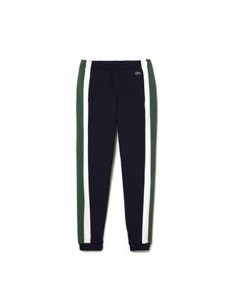 Lacoste Mens XH5589 Joggers - Navy Blue/Green/Flour - XL