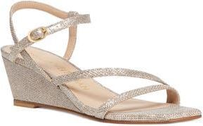Stuart Weitzman Oasis 50 Wedge Sandal in Poudre at Nordstrom Rack, Size 6.5