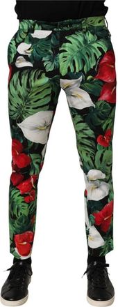 Dolce & Gabbana Chino broek - Heren - Slim Fit Broeken - Veelkleurig - S - Katoen - Broeken