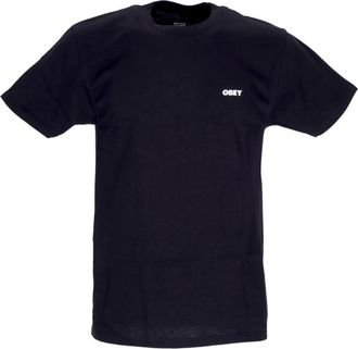 Obey Klassiek Zwart Heren Crew Neck T-Shirt - Heren - T-shirts - Zwart - XL - Katoen - Tops