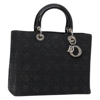 Dior Pre-owned Handbags, female, Black, Size: ONE SIZE Pre-owned Nylon Hand Bag