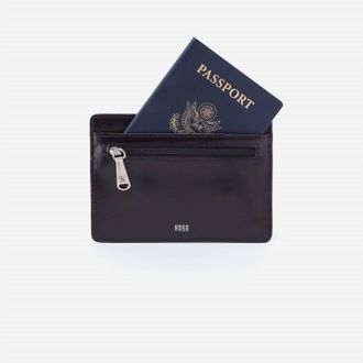 Hobo Euro Slide Card Case In Black