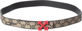Off-white Arrow Canvas & Leather Belt