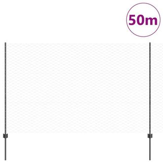 Berkfield Home Stylish Fence Posts 22 pcs U-Channel Grey 150 cm Steel, Hexagon F