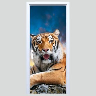OEM Adhesivo De Tela Con Dise&ntilde;o De Tigre Para Puerta 174pd