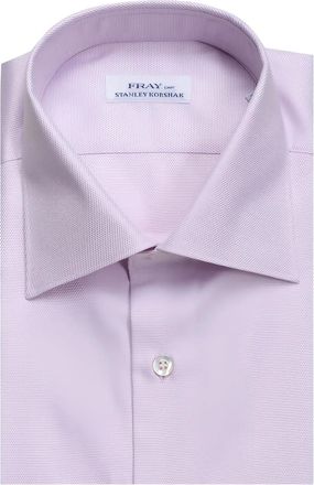 Fray Camicia con finitura in rilievo - Viola