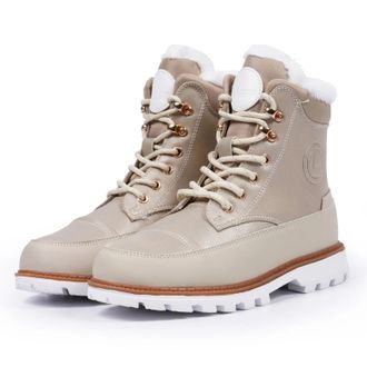 Luhta Winterboots LUHTA REILU MS, Damen, Gr. 39, beige, Synthetik, Textil, Schuhe Winterboots, mit Gummilaufsohle, gef&uuml;ttert, mit Schn&uuml;rung