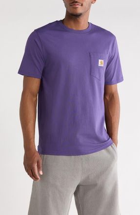Carhartt Work in Progress Logo Pocket T-Shirt in Calla at Nordstrom, Size Xx-Large
