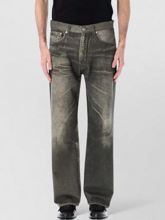 Our Legacy printed cotton wide-leg jeans