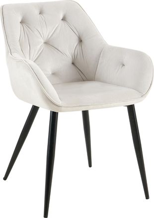 Clp Clp - Silla Para Sal&oacute;n Cassis En Terciopelo Terciopelo Gris Claro