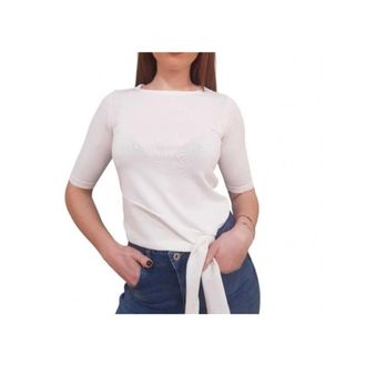 Fracomina T-Shirts, female, Beige, Size: XL Maglia