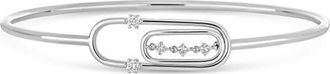 Bony Levy 18K Gold Liora Diamond Bangle Bracelet in 18K White Gold/Diamond at Nordstrom, Size 7