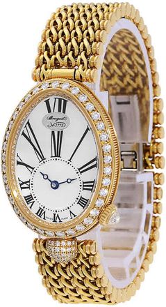 Breguet Reine de Naples Mother of Pearl 18kt Yellow Gold Diamond Ladies Watch 8928BA51J20DD00