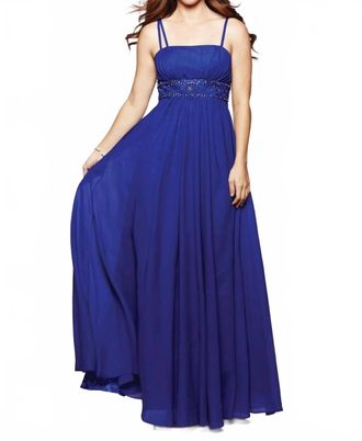 Milano Formals Womens Goddess Aura Gown In Royal Blue