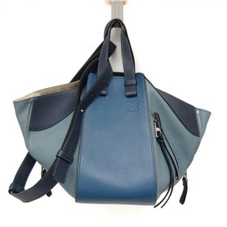Loewe Hammock Leather Blue Leather Handbag (Pre-Owned)