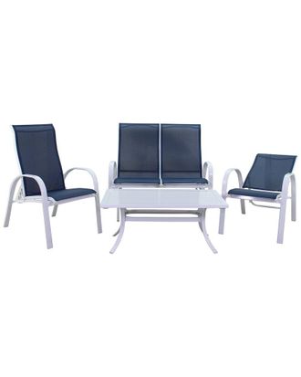 Courtyard Casual Santa Fe 4Pc Loveseat Glider Set