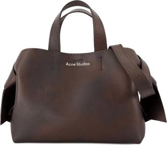 Acne Studios Tote Bags, female, Brown, Size: ONE SIZE Musubi Midi Tote