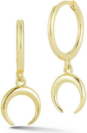 Glaze Jewelry Crescent Drop Huggie Hoop Earrings in Gold at Nordstrom Rack