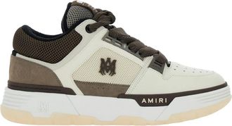 Amiri Bruine Lage Sneakers met Logo - Heren - Sneakers - Veelkleurig - 47 EU - Su&egrave;de - Schoenen