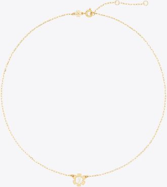 Tory Burch Womens Forget Me Not Pendant Necklace, One Size