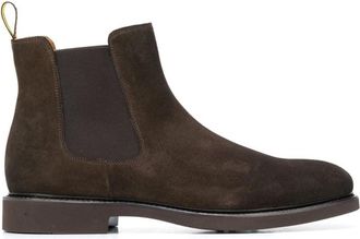 Doucal's Herenlaarzen Donkerbruine Schoenen - Heren - Chelseaboots - Bruin - 45 EU - Leer - Schoenen