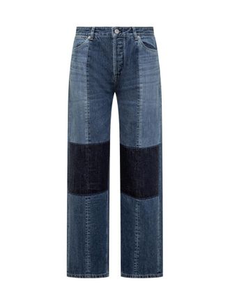 Jil Sander Blue Straight Mid Rise Jeans