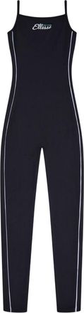 Ellesse Dames Zijstreep Spaghetti Strap Jumpsuit (Zwart)
