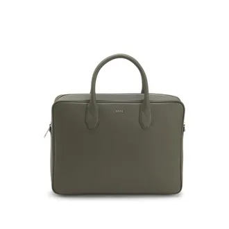BOSS Grained document case with logo lettering