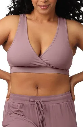 Kindred Bravely Busty French Terry Racerback Nursing & Sleep Bra - Fits Sizes 30E-46H in Twilight at Nordstrom, Size X-Large