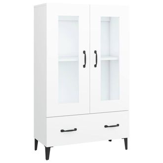 Berkfield Home Highboard White 70x31x115 cm Engineered Wood | Size: 70 x 31 x 115 cm