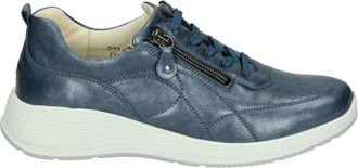 Waldl&auml;ufer Blauwe Sportieve Lage Schoenen met Uitneembaar Voetbed - Dames - Sneakers - Blauw - 40 1/2 EU - Schoenen