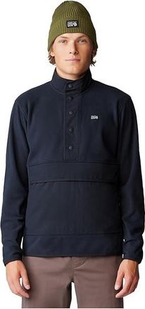 Mountain Hardwear Microchilltm Snap Pullover Mens Sweater Black : 2XL, Polyester