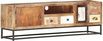 vidaXL Vidaxl - Mobile Porta tv 120x30x40 cm in Legno Massello di Recupero