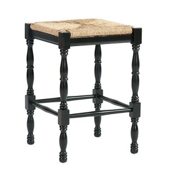 Ballard Designs Dorchester Counter Stool - Worn Black - Ballard Designs