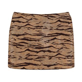 Elisabetta Franchi Short Skirts, female, Brown, Size: XS Elisabetta Franchi Skirts Camel