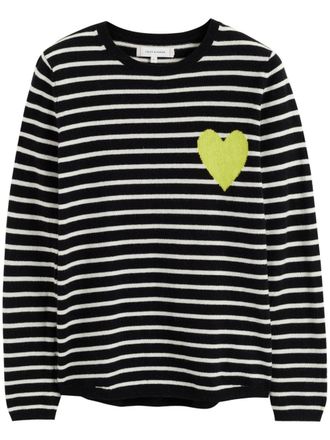 Chinti and Parker Maglione Breton Heart - Nero