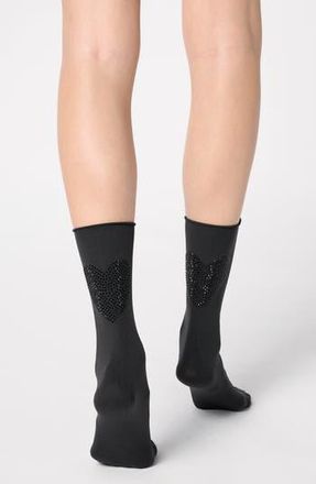 Orobl&ugrave; Charm Crew Socks in Black at Nordstrom Rack