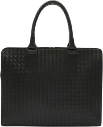 Bottega Veneta Pre-owned Leather Briefcase - - Pre-owned - Donna - Nero - ONE SIZE