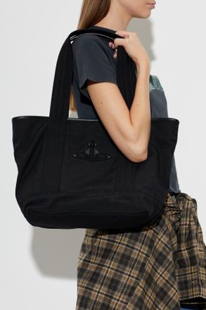 Vivienne Westwood Tote Bag Grant Small, Womens, Black