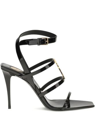 Saint Laurent Cassandra Patent Leather Multi-Strap Sandals Shoes