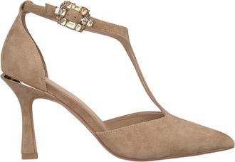 Alma En Pena Salon met strassgesp - Dames - Pumps - Beige - 41 EU - Leer - Schoenen