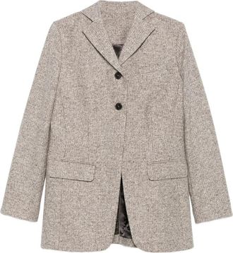 Mark Kenly Domino Tan Notched-pocket Jacket