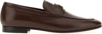 Valentino Garavani Schoenen, Heren, Bruin, 40 EU, Leer, VLogo Signature Nappa Leder Loafer