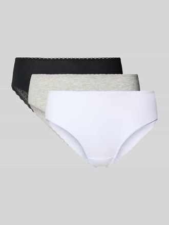 Schiesser Slips im 3er-Pack mit Spitze in Weiss, Gr&ouml;&szlig;e 38