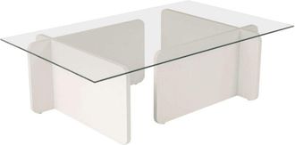 Calicosy Tavolino con piano in vetro temperato L105 cm - FLAVIO